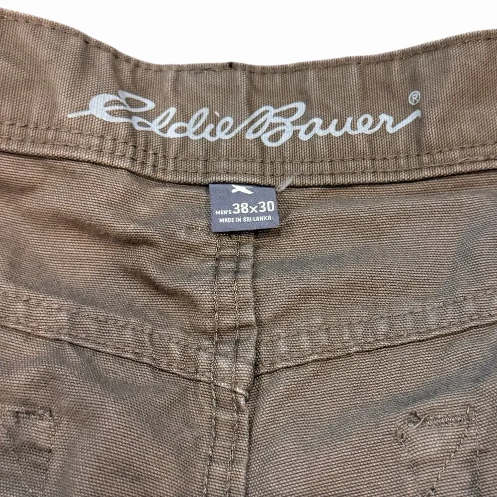 Eddie Bauer Specially Dyed Canvas Five Pocket Pant Brown 38x30 [Measures 40x30]